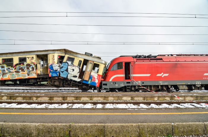 Victim of a Train Collision